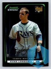 2008 Bowman Chrome Draft Picks #BDP27 Evan Longoria Tampa Bay Rays